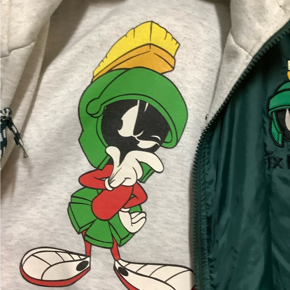 Warner Brothers Green Marvin Martian Reversible Jacket. XL